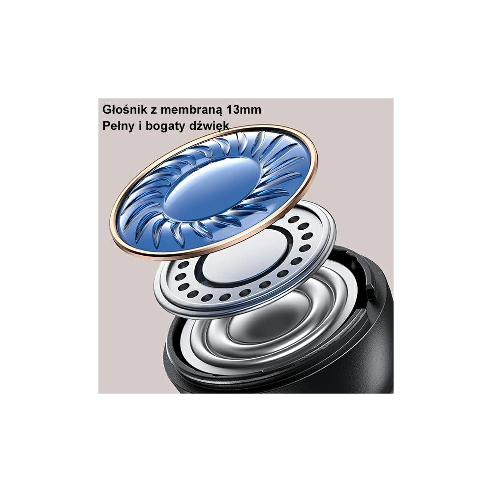 Słuchawki TWS USAMS US Series Dual mic Bluetooth 5.3 czarne/black BHUUS01