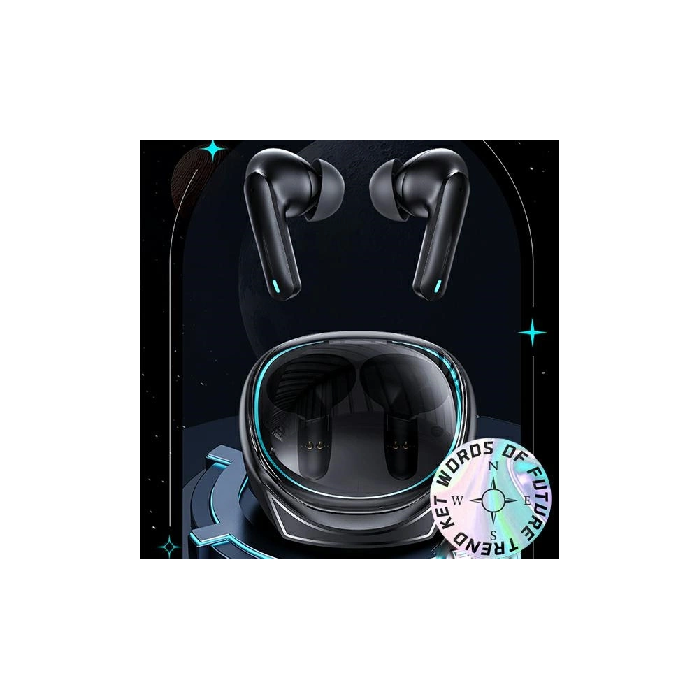 Słuchawki TWS USAMS XJ13 Gaming Earbuds Bluetooth 5.3 czarny/black (US-XJ13)