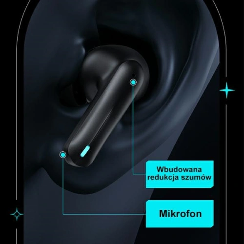 Kup Căști TWS USAMS XJ13 Earbuds de gaming Bluetooth 5.3 negru/black (US-XJ13) - USA865 - {ean13} - Sklep Home Screen