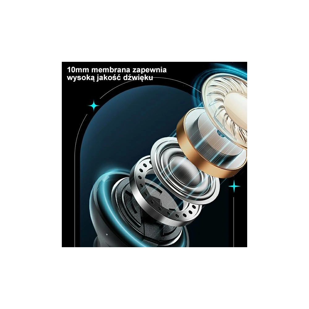 Słuchawki TWS USAMS XJ13 Gaming Earbuds Bluetooth 5.3 czarny/black (US-XJ13)