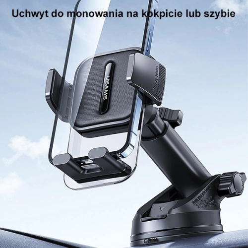Kup Uchwyt samochodowy USAMS na kokpit/do szyby czarny/black (US-ZJ072) - USA866 - {ean13} - Sklep Home Screen