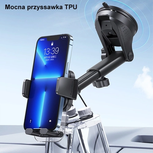 Kup Držák do auta USAMS na palubní desku/okno černý (US-ZJ072) - USA866 - {ean13} - Sklep Home Screen