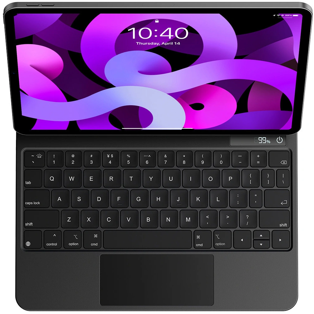 Etui Baseus Brilliance Keyboard Apple iPad Air 10.9 2020/2022 (4, 5 gen) / iPad Pro 11 2018/2020/2021 (1, 2 i 3 gen) / iPad Air 11 2024 (6. generacji) szary