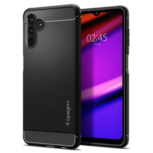 Buy Spigen Rugged Armor Galaxy A04s/A13 5G Matte Black - SPN2607 - {ean13} - Home Screen Store Europe