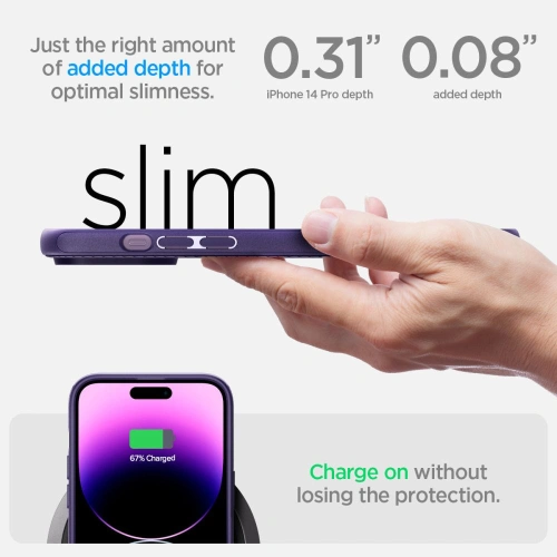 Kup Etui Spigen Mag Armor Apple iPhone 14 Pro Max Deep Purple - SPN2609 - {ean13} - Sklep Home Screen