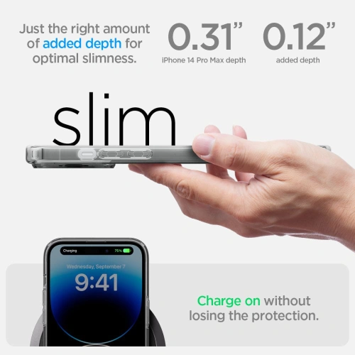 Kup Etui Spigen Ultra Hybrid Mag MagSafe Apple iPhone 14 Pro Max Frost Fekete - SPN2610 - {ean13} - Sklep Home Screen