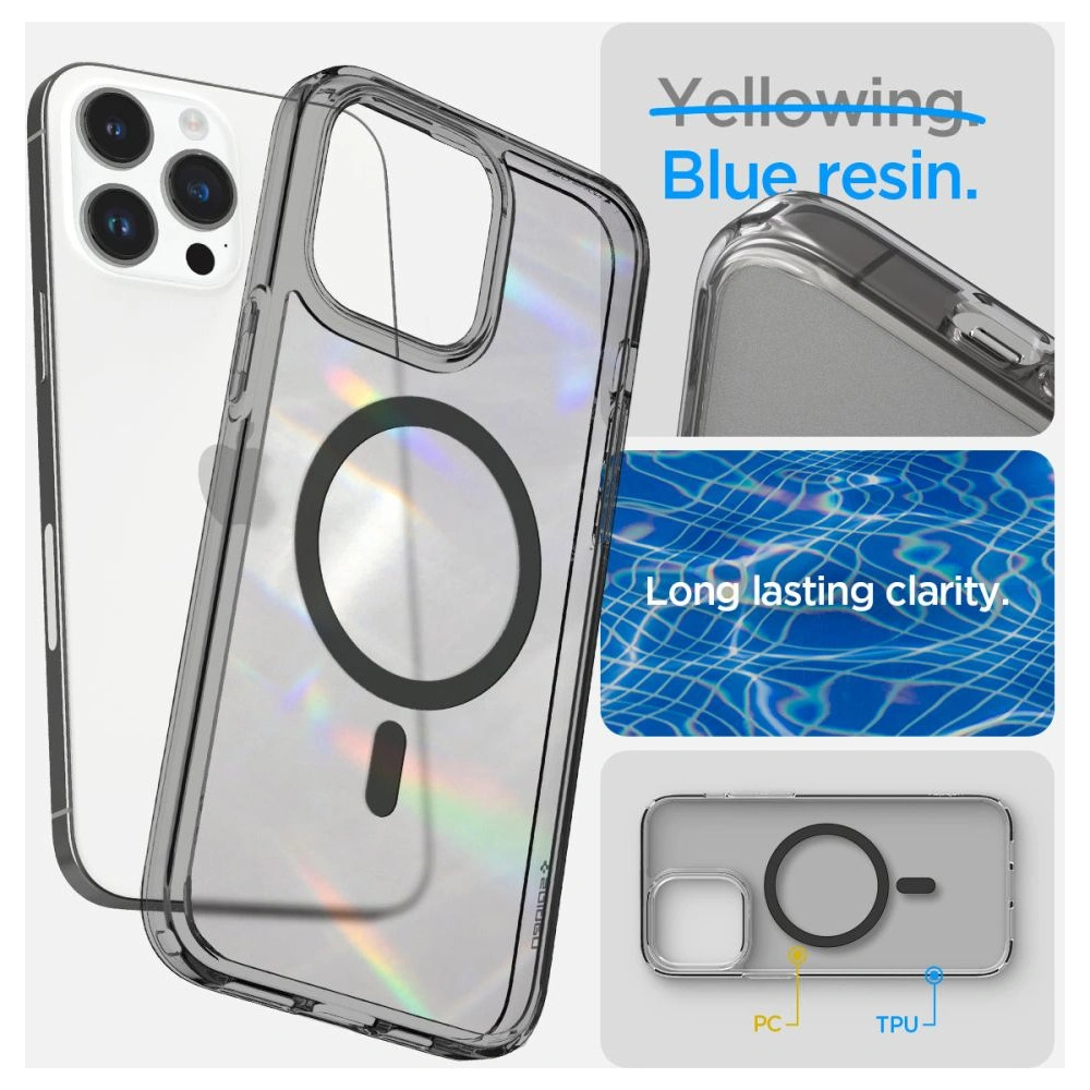 Etui Spigen Ultra Hybrid Mag MagSafe Apple iPhone 14 Pro Frost Black