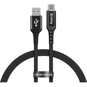Kup Kabel Crong Armor Link USB-A/USB-C 60W 3A 25cm (czarny) - CRG565 - {ean13} - Sklep Home Screen