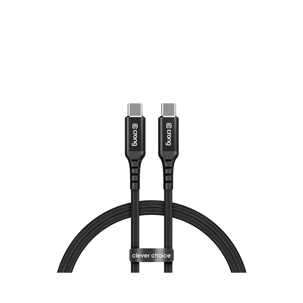 Kabel Crong Armor Link USB-C/USB-C 100W 5A 120cm (czarny)
