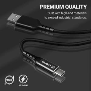 Kup Kabel Crong Armor Link USB-C/USB-C 100W 5A 120cm (czarny) - CRG567 - {ean13} - Sklep Home Screen