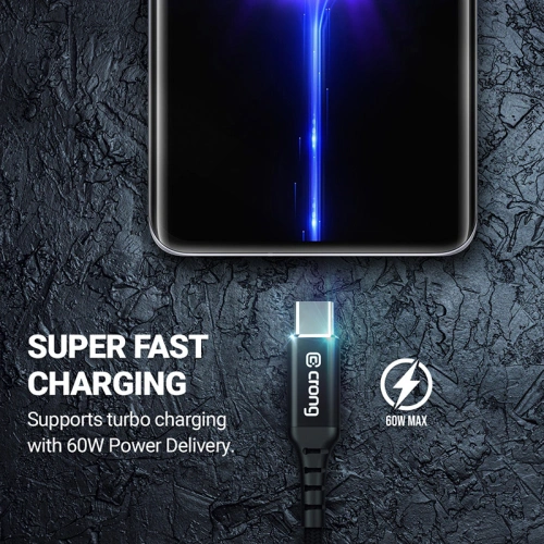 Kup Kábel Crong Armor Link USB-C/USB-C 100W 5A 200cm (fekete) - CRG568 - {ean13} - Sklep Home Screen
