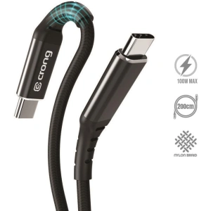 Kup Kabel Crong Armor Link USB-C/USB-C 100W 5A 200cm (czarny) - CRG568 - {ean13} - Sklep Home Screen