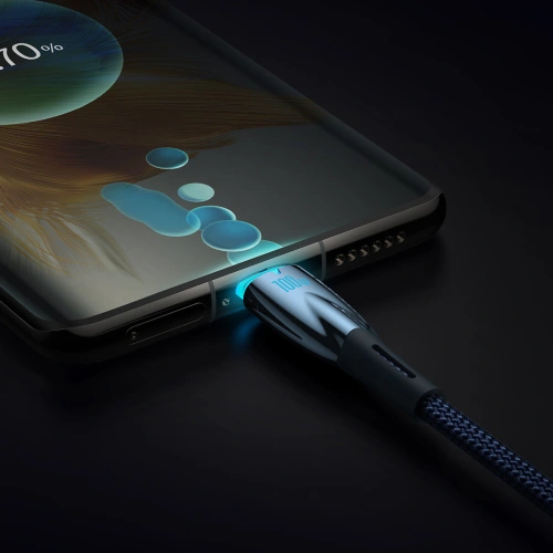 Kup Kabel Baseus Glimmer Series USB-C/USB-C PD 100W 1m niebieski - BSU3900 - {ean13} - Sklep Home Screen