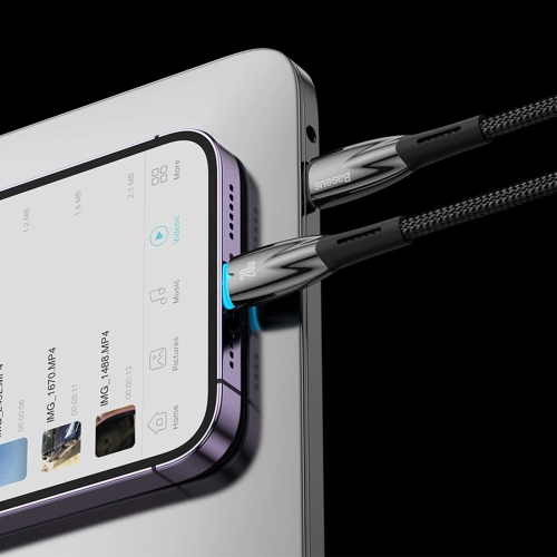Kup Kabel Baseus Glimmer Series USB-C/USB-C PD 100W 1m niebieski - BSU3900 - {ean13} - Sklep Home Screen