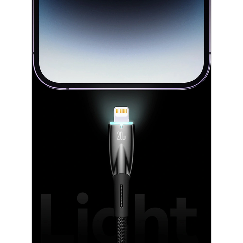 Kabel Baseus Glimmer Series USB-C/USB-C PD 100W 1m biały