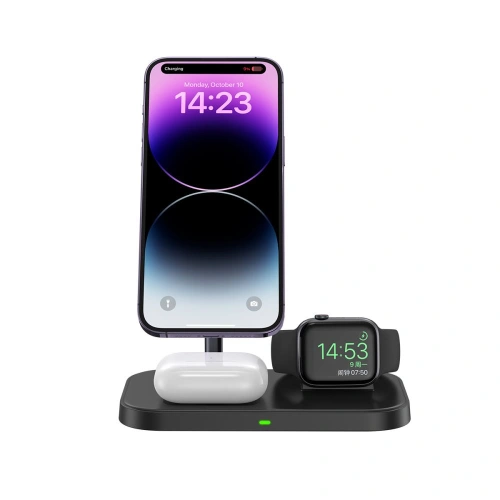 Kup Încărcător wireless MagSafe Tech-Protect Qi15W A22 3in1 Încărcător Wireless Magnetic Negru - THP1691 - {ean13} - Sklep Home Screen