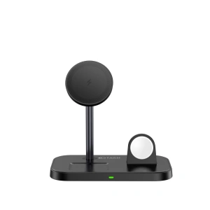 Kup Ładowarka bezprzewodowa MagSafe Tech-Protect Qi15W A22 3in1 Magnetic Wireless Charger Black - THP1691 - {ean13} - Sklep Home Screen