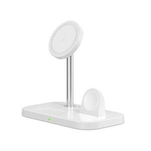 Kup Ładowarka bezprzewodowa MagSafe Tech-Protect Qi15W A22 3in1 Magnetic Wireless Charger White - THP1692 - {ean13} - Sklep Home Screen