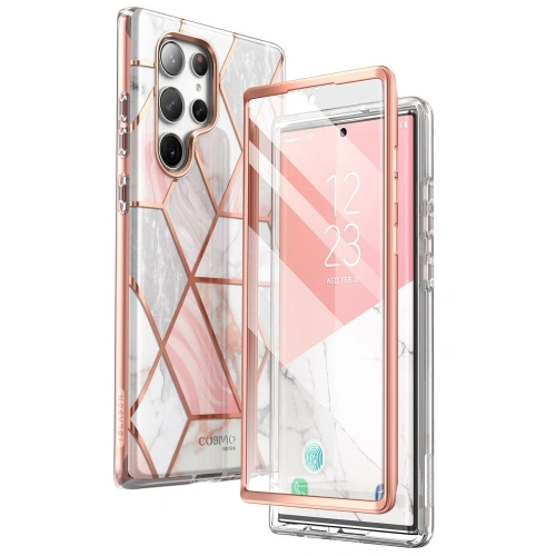 Kup Etui Supcase Cosmo Samsung Galaxy S23 Ultra Marble Pink - SPC353 - {ean13} - Sklep Home Screen