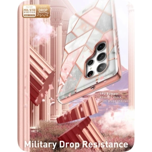 Kup Etui Supcase Cosmo Samsung Galaxy S23 Ultra Marble Pink - SPC353 - {ean13} - Sklep Home Screen