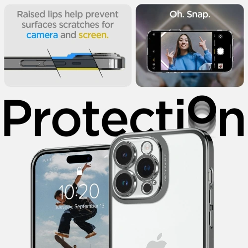 Kup Etui Spigen Optik Crystal Apple iPhone 14 Pro Chrome Grey - SPN2619 - {ean13} - Sklep Home Screen