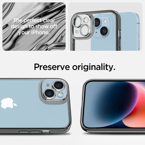 Kup Case Spigen Optik Crystal Apple iPhone 14 Chrome Grau - SPN2620 - {ean13} - Sklep Home Screen