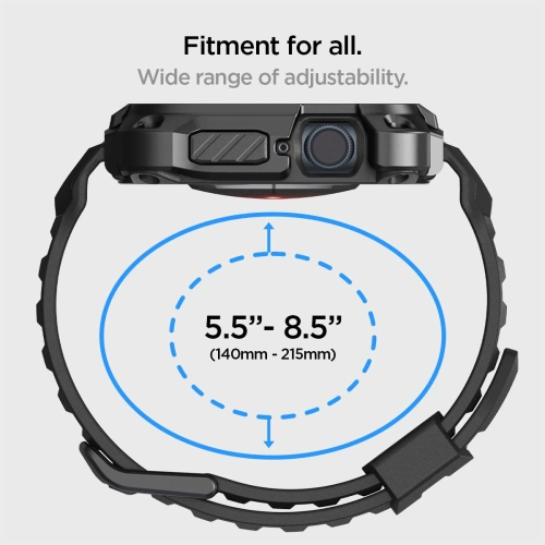 Kup Pasek Spigen Tough Armor Pro Apple Watch 4/5/6/7/8/9/SE 44/45mm Metal Černý - SPN2623 - {ean13} - Sklep Home Screen