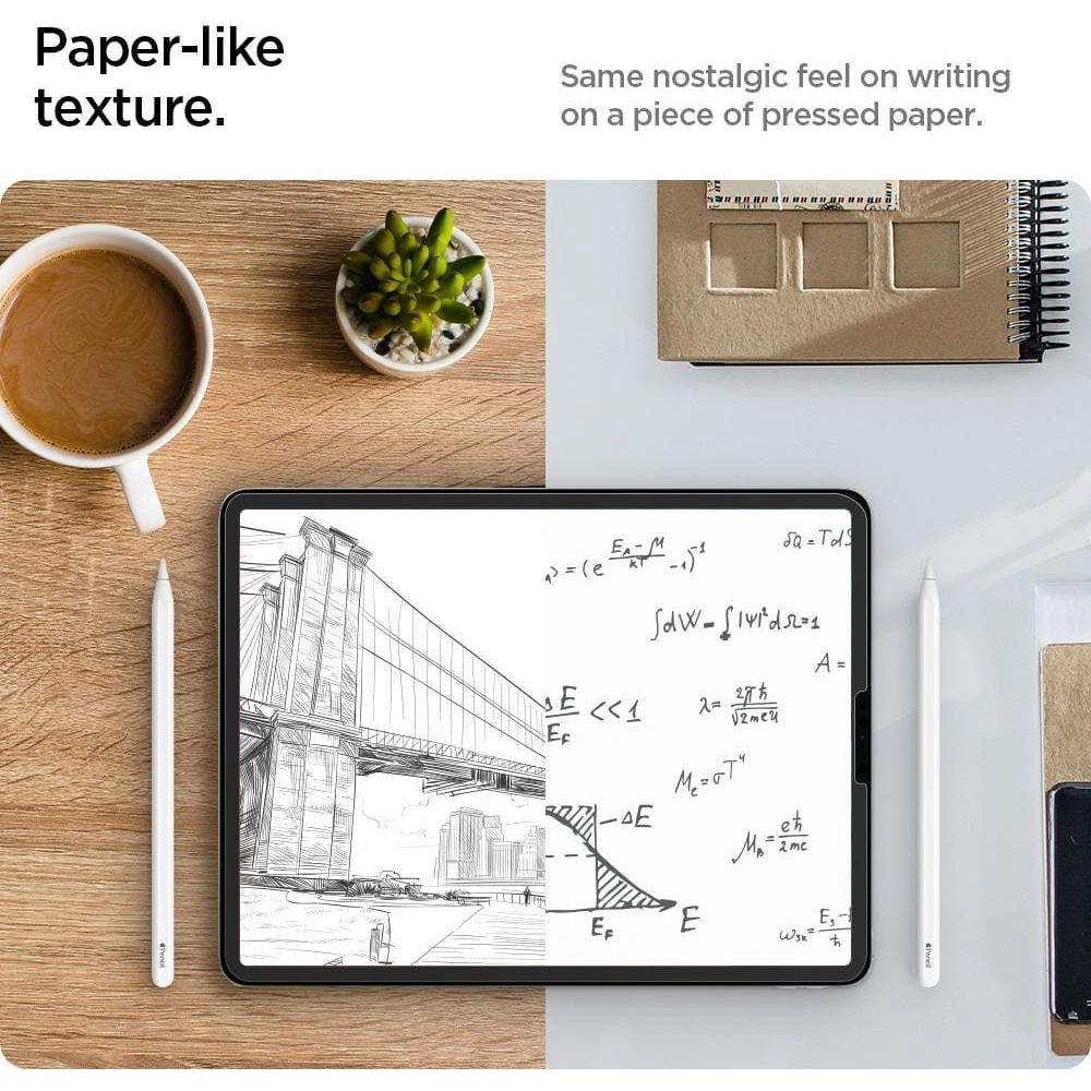 Folia Spigen Paper Touch Pro Apple iPad Air 10.9 2020/2022 (4, 5 gen) / iPad Pro 11 2020/2021/2022 (2, 3 i 4 gen) / iPad Air 11 2024 (6. generacji) Matte Clear
