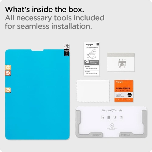 Kup Fólia Spigen Paper Touch Pro Apple iPad Air 10.9 2020/2022 (4, 5 gen) / iPad Pro 11 2020/2021/2022 (2, 3 és 4 gen) / iPad Air 11 2024 (6. generáció) Matt átlátszó - SPN2626 - {ean13} - Sklep Home Screen