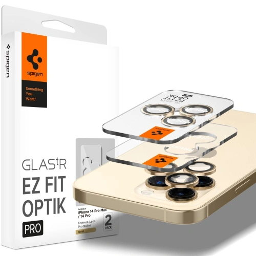 Kup Tvrzené sklo na aparát Spigen Optik.tr ez Fit Camera Protector Apple iPhone 14 Pro/14 Pro Max Gold [2 PACK] - SPN2635 - {ean13} - Sklep Home Screen