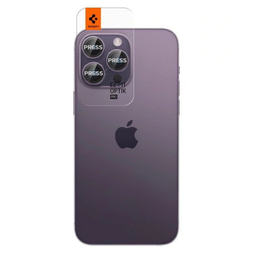 Kup Szkło hartowane na aparat Spigen Optik.tr ez Fit Camera Protector Apple iPhone 14 Pro/14 Pro Max Deep Purple [2 PACK] - SPN2636 - {ean13} - Sklep Home Screen