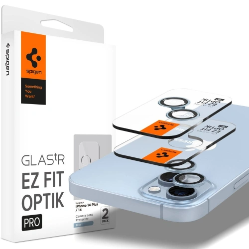 Kup Szkło hartowane na aparat Spigen Optik.tr ez Fit Camera Protector Apple iPhone 14/14 Plus Blue [2 PACK] - SPN2638 - {ean13} - Sklep Home Screen