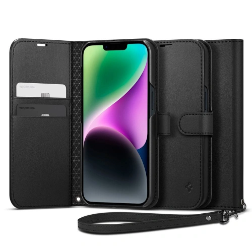 Kup Etui Spigen Wallet S Apple iPhone 14 Fekete - SPN2640 - {ean13} - Sklep Home Screen