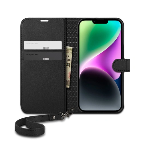 Kup Case Spigen Wallet S Apple iPhone 14 Schwarz - SPN2640 - {ean13} - Sklep Home Screen