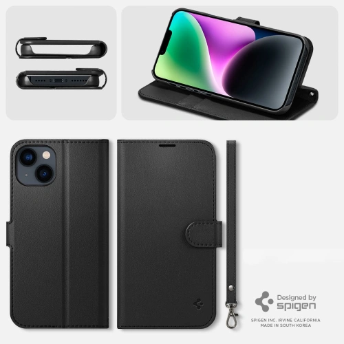Kup Case Spigen Wallet S Apple iPhone 14 Schwarz - SPN2640 - {ean13} - Sklep Home Screen