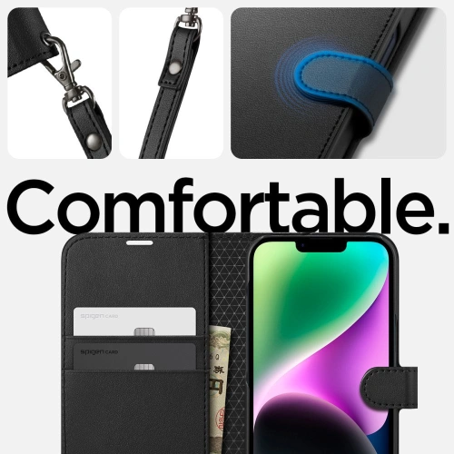 Kup Case Spigen Wallet S Apple iPhone 14 Schwarz - SPN2640 - {ean13} - Sklep Home Screen