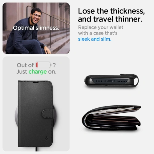 Kup Case Spigen Wallet S Apple iPhone 14 Schwarz - SPN2640 - {ean13} - Sklep Home Screen