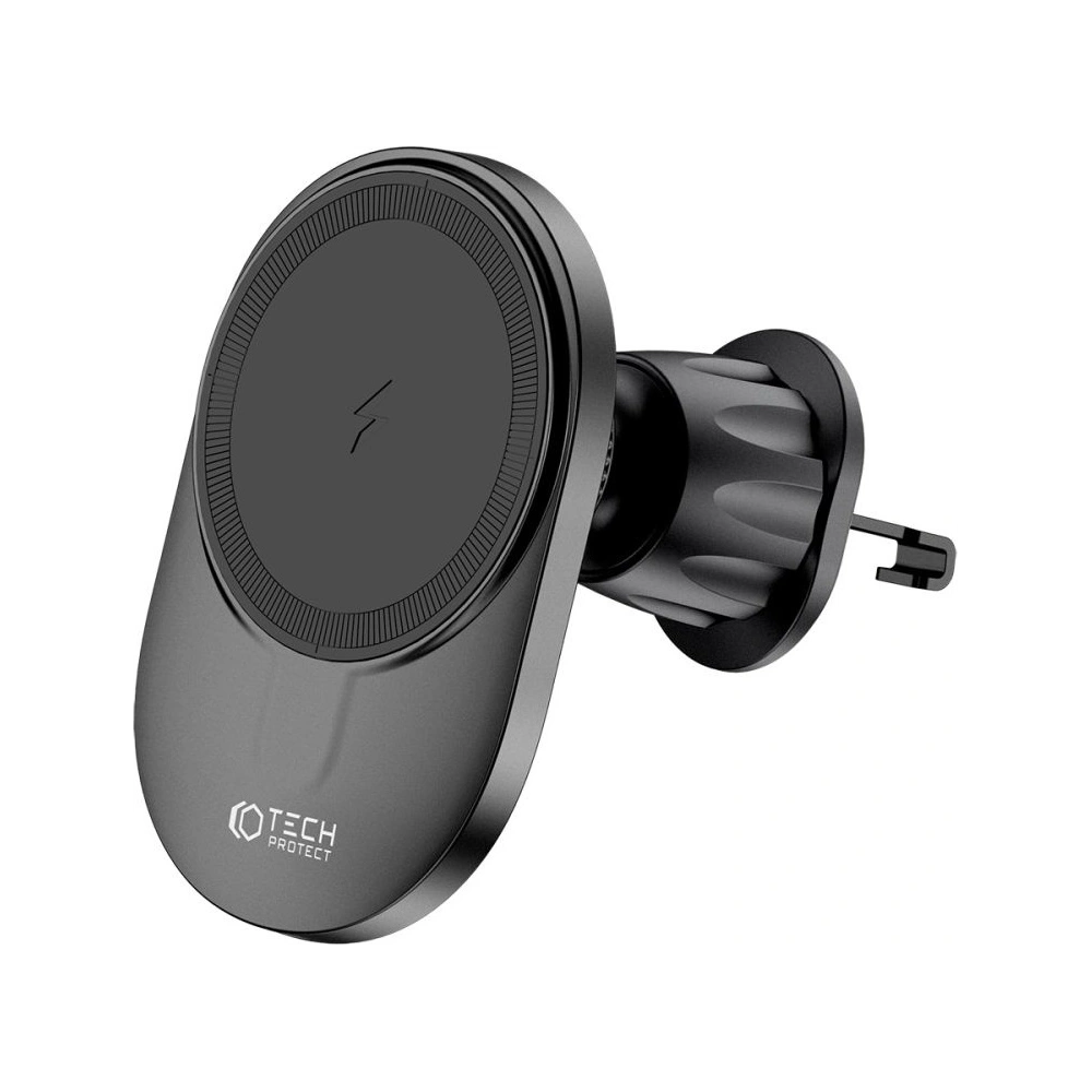 Uchwyt samochodowy z ładowarką bezprzewodową MagSafe Tech-Protect MM15W-V1 Dashboard & Vent Car Mount Wireless Charger 15W Black