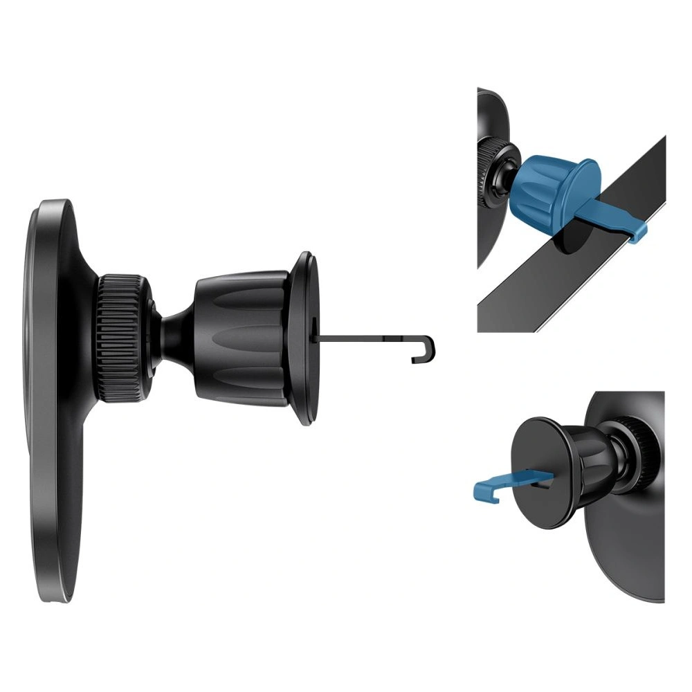 Uchwyt samochodowy z ładowarką bezprzewodową MagSafe Tech-Protect MM15W-V1 Dashboard & Vent Car Mount Wireless Charger 15W Black