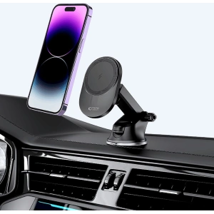 Buy Tech-Protect MM15W-V1 Magnetic MagSafe Dashboard & Vent Car Mount Wireless Charger 15W Black - THP1703 - {ean13} - Home Screen Store Europe