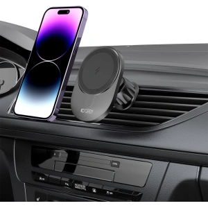 Buy Tech-Protect MM15W-V1 Magnetic MagSafe Dashboard & Vent Car Mount Wireless Charger 15W Black - THP1703 - {ean13} - Home Screen Store Europe