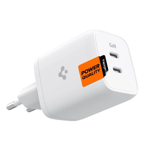 Buy Spigen PE2106EU PowerArc 2-port Network Charger PD 65W White - SPN2642 - {ean13} - Home Screen Store Europe