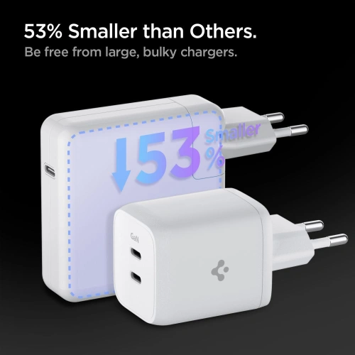 Kup Ładowarka sieciowa Spigen PE2106EU PowerArc 2-port Network Charger PD 65W White - SPN2642 - {ean13} - Sklep Home Screen