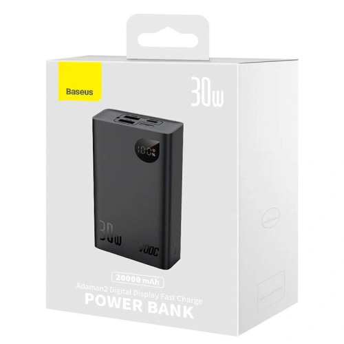 Kup Powerbank Baseus Adaman 2, 20000mAh, 30W, 3xUSB, USB-C (czarny) - BSU3902 - {ean13} - Sklep Home Screen