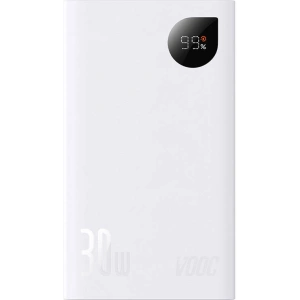 Powerbank Baseus Adaman 2, 20000mAh, 30W, 3xUSB, USB-C (biały)