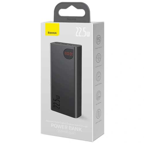 Buy Powerbank Baseus Adaman Metal, 20000mAh, 22.5W (black) - BSU3905 - {ean13} - Home Screen Store Europe