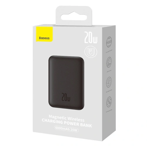 Kup Powerbank Baseus Magnetic 6000mAh, 20W (černý) - BSU3906 - {ean13} - Sklep Home Screen