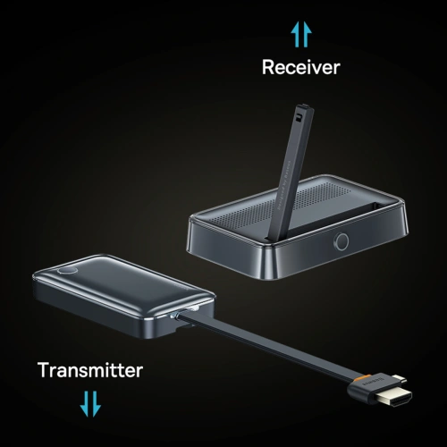 Kup Transmițător video Baseus HDMI 4K 30Hz negru - BSU3909 - {ean13} - Sklep Home Screen