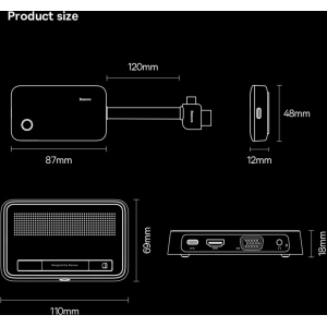 Kup Transmiter video Baseus HDMI 4K 30Hz czarny - BSU3909 - {ean13} - Sklep Home Screen