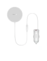 Autós tartó MagSafe vezeték nélküli töltővel Baseus 15W szellőzőrácsra + USB-A 25W fehér